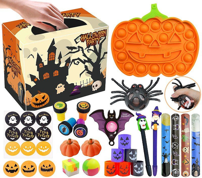 Zestaw Sensoryczny Antystresowe Zabawki Halloween Fidget Toys Pop It