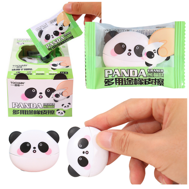 Gumka Do Ścierania Zmazywania Szkolna Biurowa Panda