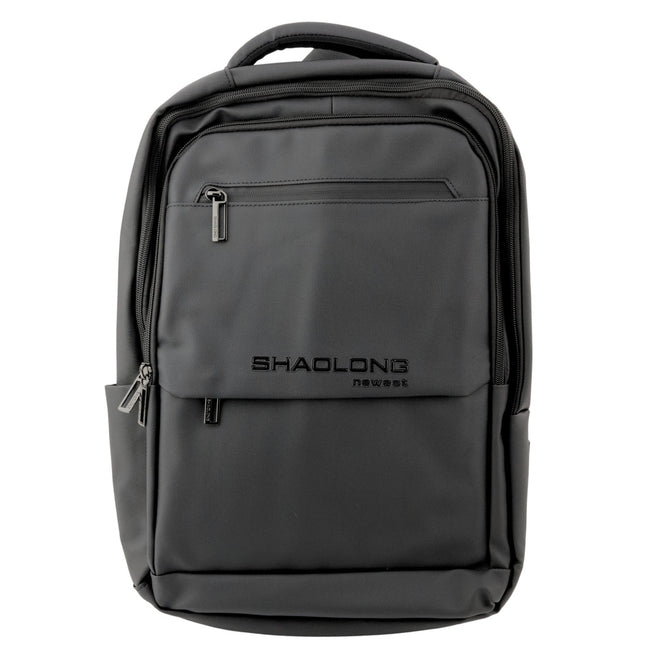 Plecak Miejski Biznesowy USB Kieszeń Na Laptopa Czarny 16L 41cm