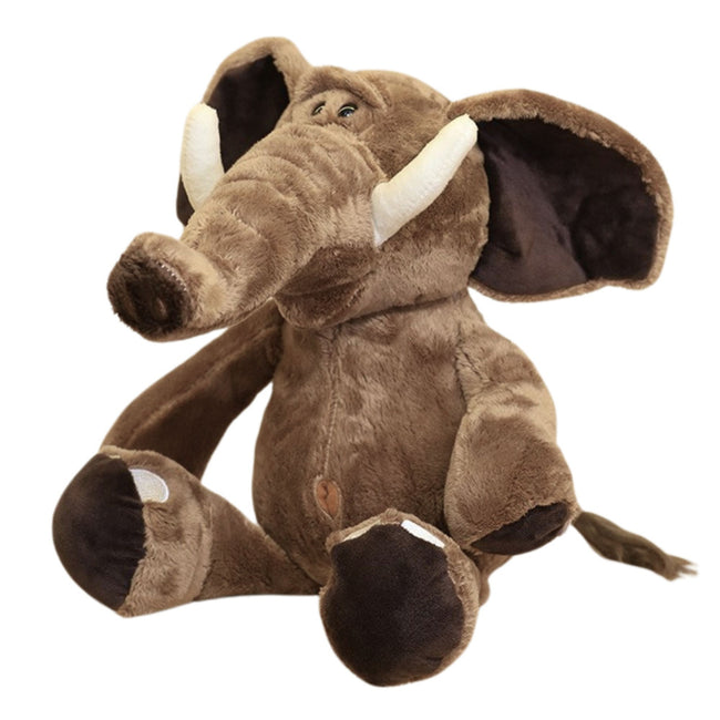 Pluszowa Maskotka Przytulanka Słoń Z Dużymi Uszami Brązowy 22cm