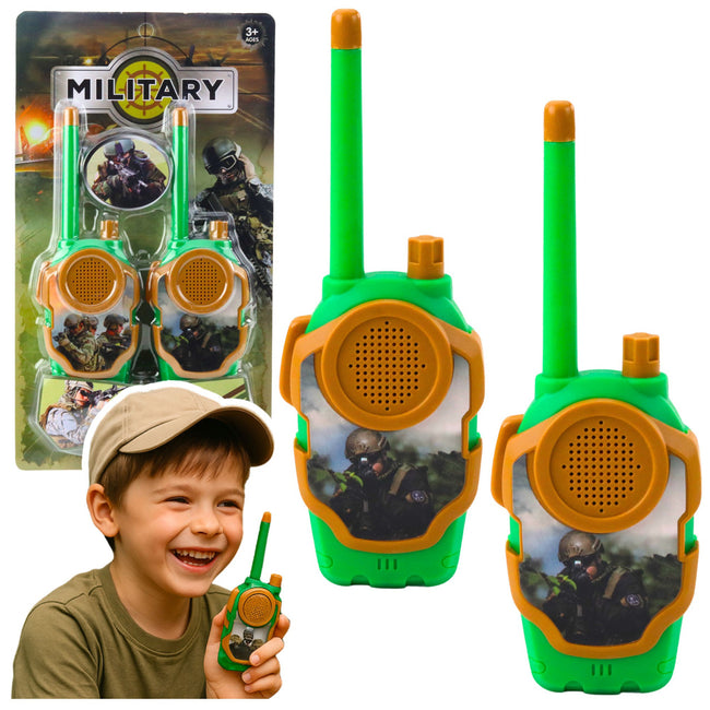 Walkie Talkie Krótkofalówki Dla Dzieci Wojskowe Militarne 10m