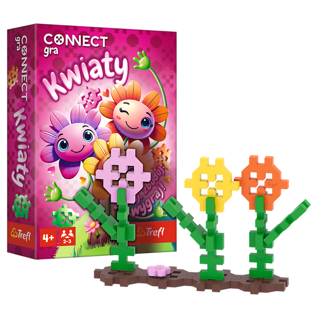 Gra dla dzieci Connect Kwiaty Trefl 02887