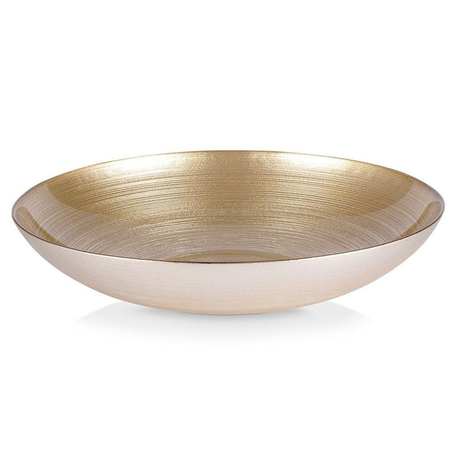 Miska szklana złota 30 cm, 2,2 l