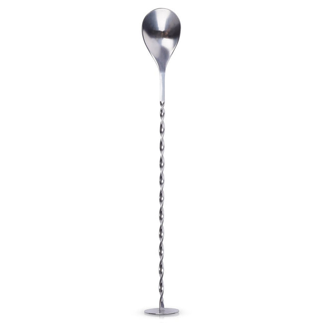 Łyżka barmańska do drinków i koktajli stalowa 28 cm