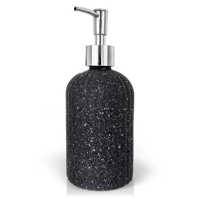 Dozownik do mydła szklany szary 450 ml