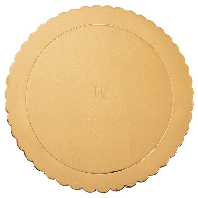 Podkład pod tort, ciasto złoty okrągły 30 cm
