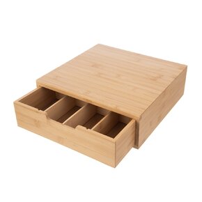 Organizer na kapsułki do kawy bambusowy