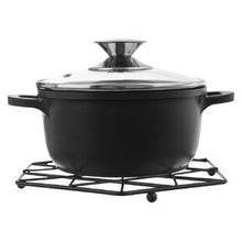 Podstawka pod garnek metalowa czarna RADKA 22,5 cm - SKU 121567