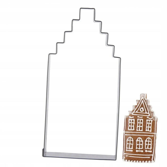 Wykrawacz do ciastek stalowy domek 12 cm