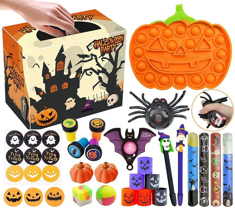 Zestaw Sensoryczny Antystresowe Zabawki Halloween Fidget Toys Pop It