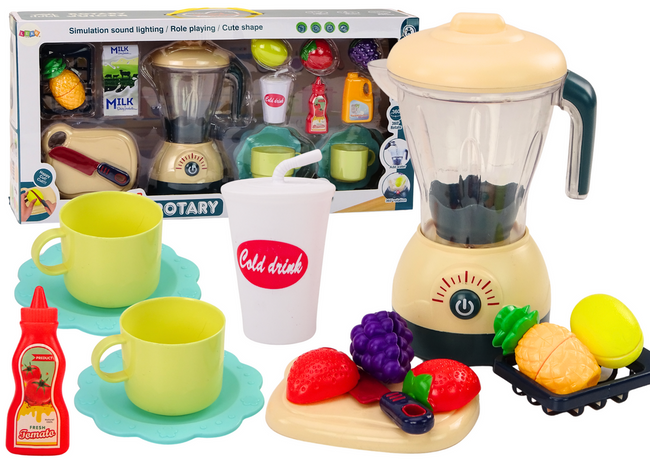 Zestaw Elektryczny Blender Owoce Do Krojenia Światła Dźwięki