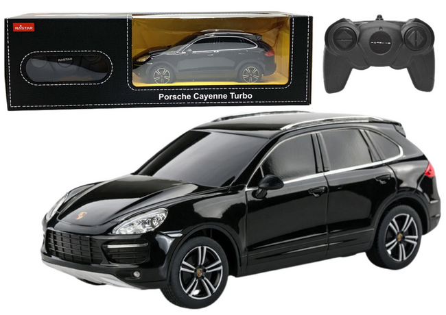 Auto Porsche Cayenne Turbo Samochód Zdalnie Sterowany RC Rastar Czarne 1:24