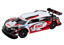 Auto Sportowe RC 1:16 Drift  Wymienne Koła Biało-Czerwone