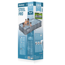 Basen Stelażowy Prostokątny Szary 366 x 201 x 66 cm Bestway 561FV