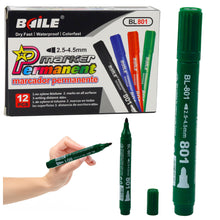 Marker Permanentny Wodoodporny Zielony 2,5-4,5 mm