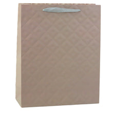 Torba Prezentowa Z Tłoczeniem Beżowa 32 x 26 x 10cm