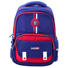 Plecak Szkolny Pas Piersiowy Granatowo Czerwony 20L 38cm