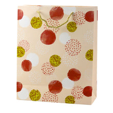Torba Prezentowa Wzór Złote Kropki Pastelowa  32 × 26 × 10 cm