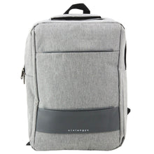 Plecak Miejski Biznesowy USB Przegroda Środkowa Szary 14L 40cm