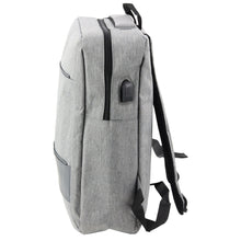 Plecak Miejski Biznesowy USB Przegroda Środkowa Szary 14L 40cm