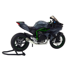 Motocykl Sportowy Metalowy Światła Dźwięki Szary 1:12
