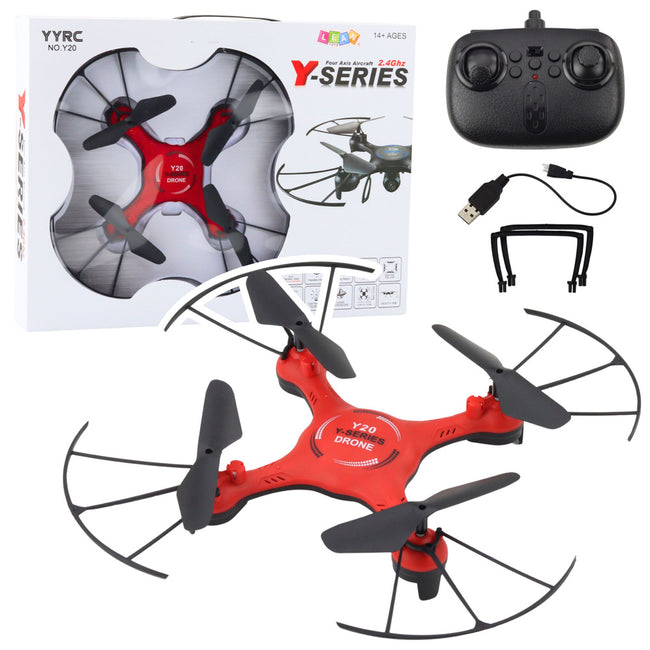 Dron Y20 UFO Zdalnie Sterowany Światła Obrót 360° Czerwony