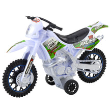 Motor Crossowy Off-Road Napęd Światła Dźwięki Biały