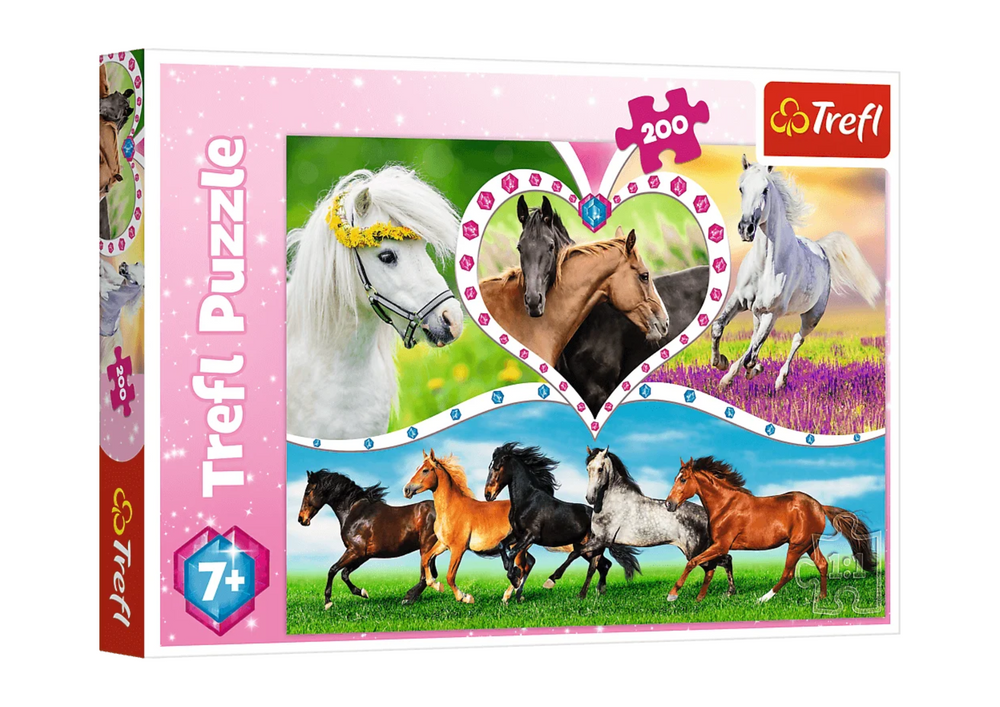 Puzzle - 200 - Piękne konie - Trefl 13248