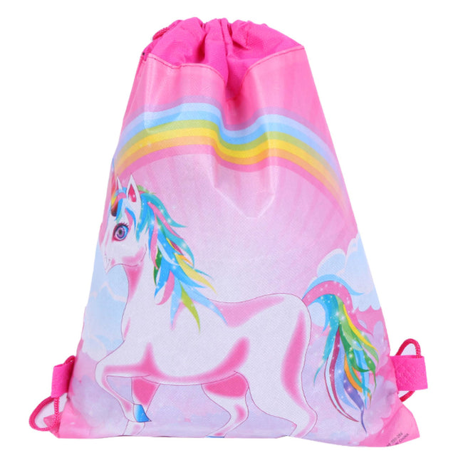 Worek Szkolny Na Buty Strój Gimnastyczny Tęcza Jednorożec 35x27 cm