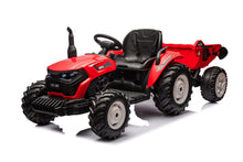 Traktor Na Akumulator HC-306 Czerwony Z Przyczepą 24V