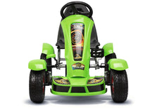 Sportowy Gokart Na Pedały F618 Pomowane Koła Obciążenie 50kg Zielony