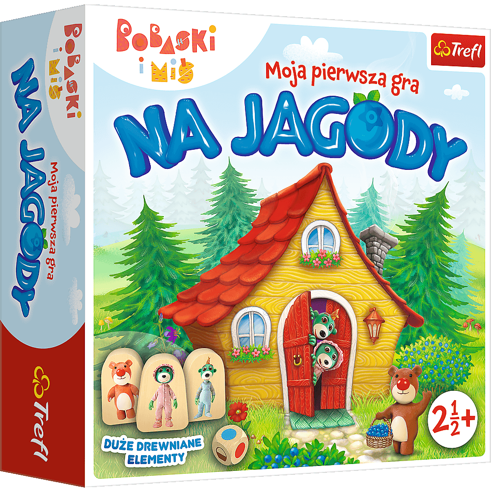 Moja pierwsza gra Na Jagody Bobaski i Miś Trefl 02063