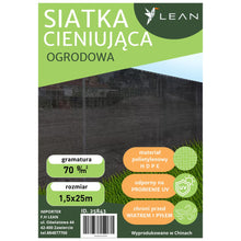 Siatka Cieniująca Na Ogrodzenie Płot Maskująca Czarna 1.5M 25M 70g/m²