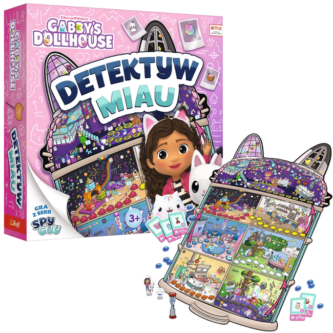 Gra rodzinna Detektyw Miau Koci Domek Gabi Trefl 02695