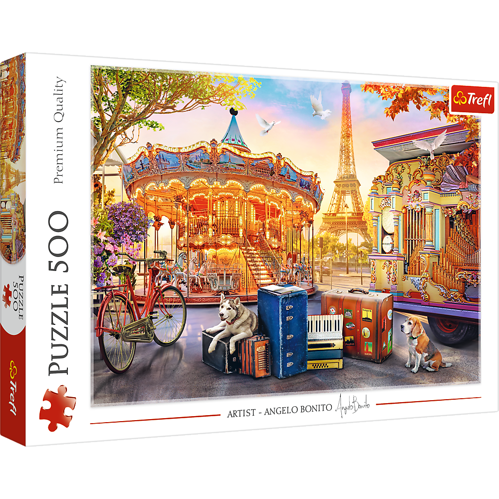 Puzzle - 500 - Wakacje w Paryżu - Trefl 37426