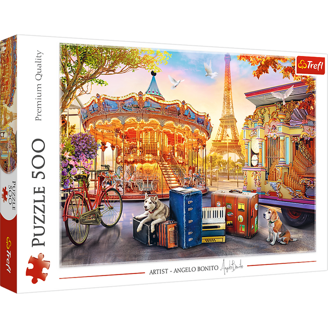 Puzzle - 500 - Wakacje w Paryżu - Trefl 37426