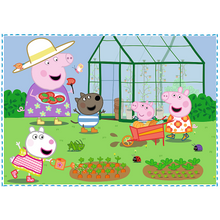 Puzzle - 4w1 (12,15, 20, 24) - Wspomnienia z wakacji - Świnka Peppa - Trefl 34359