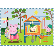 Puzzle - 4w1 (12,15, 20, 24) - Wspomnienia z wakacji - Świnka Peppa - Trefl 34359