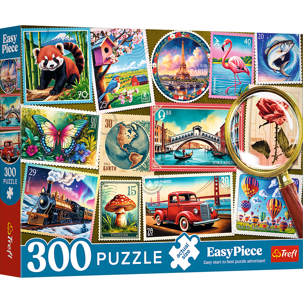 Puzzle - 300 EasyPiece - Znaczki pocztowe - Trefl 23100