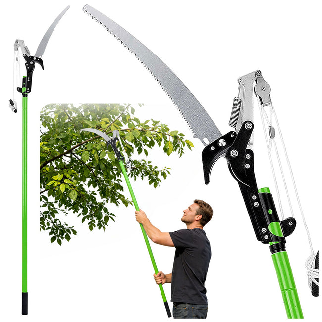 Nożyce Teleskopowe Sekator Piła Do Gałęzi 2w1 Na Wysięgniku 125-240 cm