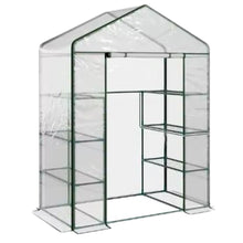 Mini Szklarnia Balkonowa Ogrodowa 4 Półki Metalowe Folia PVC 195 x 143 x 73cm