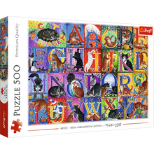 Puzzle - 500 - Koci alfabet - Trefl 37527