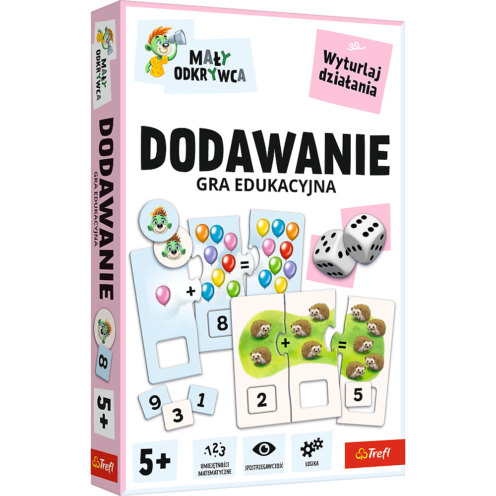 Gra dla dzieci Dodawanie Mały odkrywca Trefl 02805