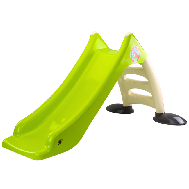 Zjeżdżalnia Ogrodowa dla Dzieci 3-Stopniowa Drabinka Limonkowa 75cm 424