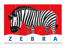 Gra edukacyjna Puzzle Moje Pierwsze Słowa Uczę się Bawiąc Język Polski Clementoni 50770