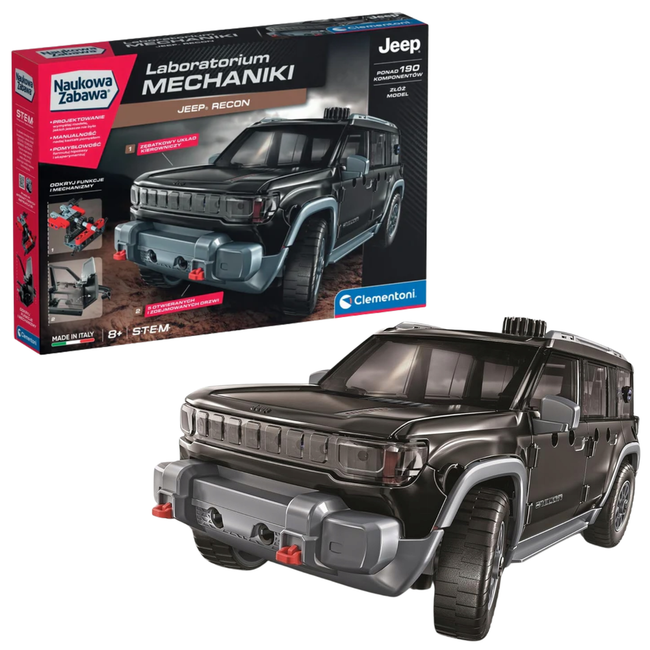 Naukowa Zabawa Laboratorium Mechaniki Jeep Recon Język Polski Clementoni 50401
