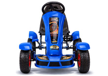 Sportowy Gokart Na Pedały F618 Pomowane Koła Obciążenie 50kg Niebieski
