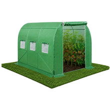 Tunel Ogrodowy Foliowy Szklarnia Na Warzywa Okna Zielony UV 3,5x2x2M 7M²