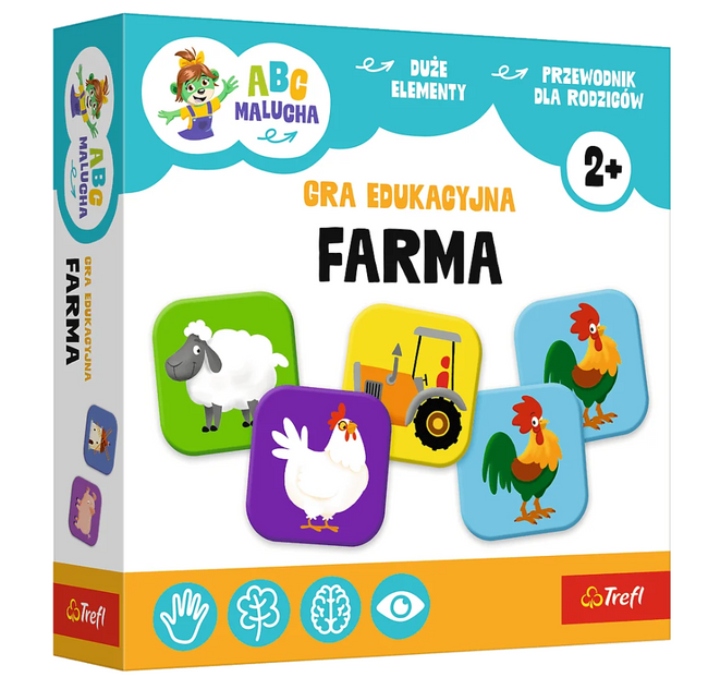 Gra edukacyjna Farma ABC Malucha Rodzina Treflików Trefl 02909