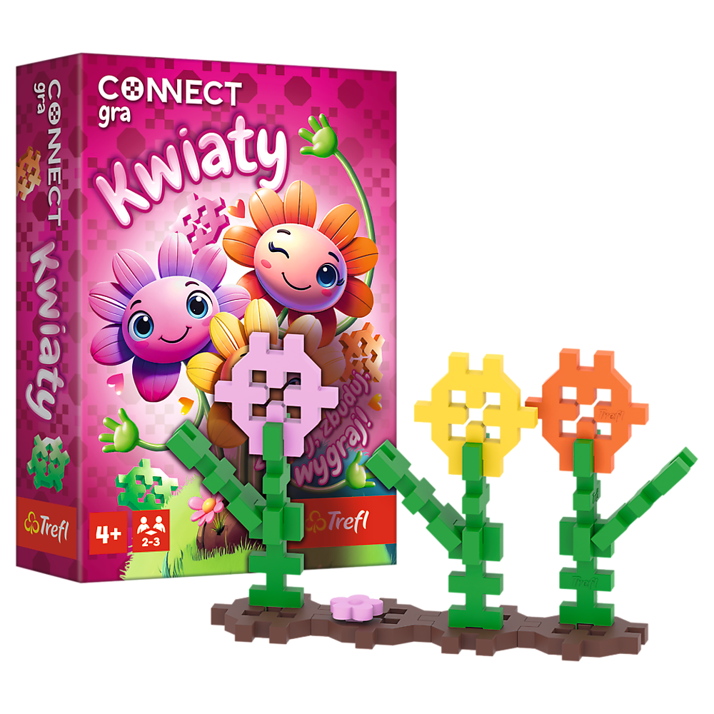 Gra dla dzieci Connect Kwiaty Trefl 02887